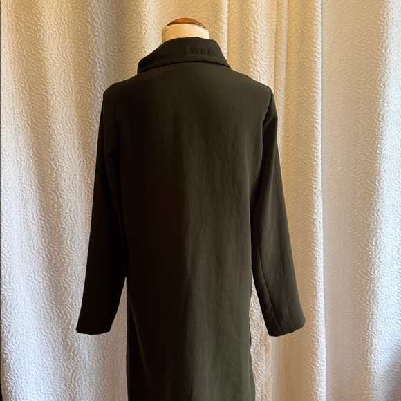 Babaton by Aritzia Olive Green Draped Collar Coat - Picture 4 of 7